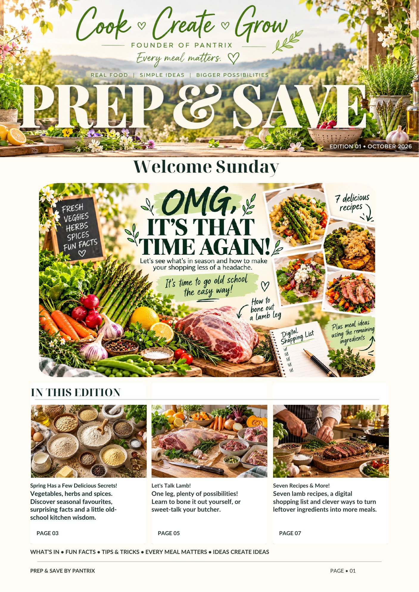 One leg of lamb. Seven recipes. And so much more. — page 1