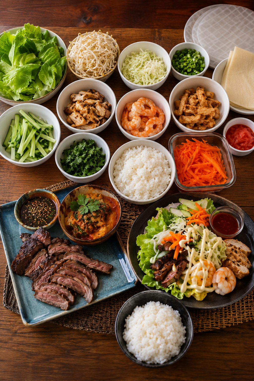 Interactive Dinner — Sushi, Spring Roll & Wrap Night