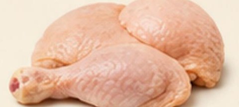 Good chicken — pink flesh with a natural sheen