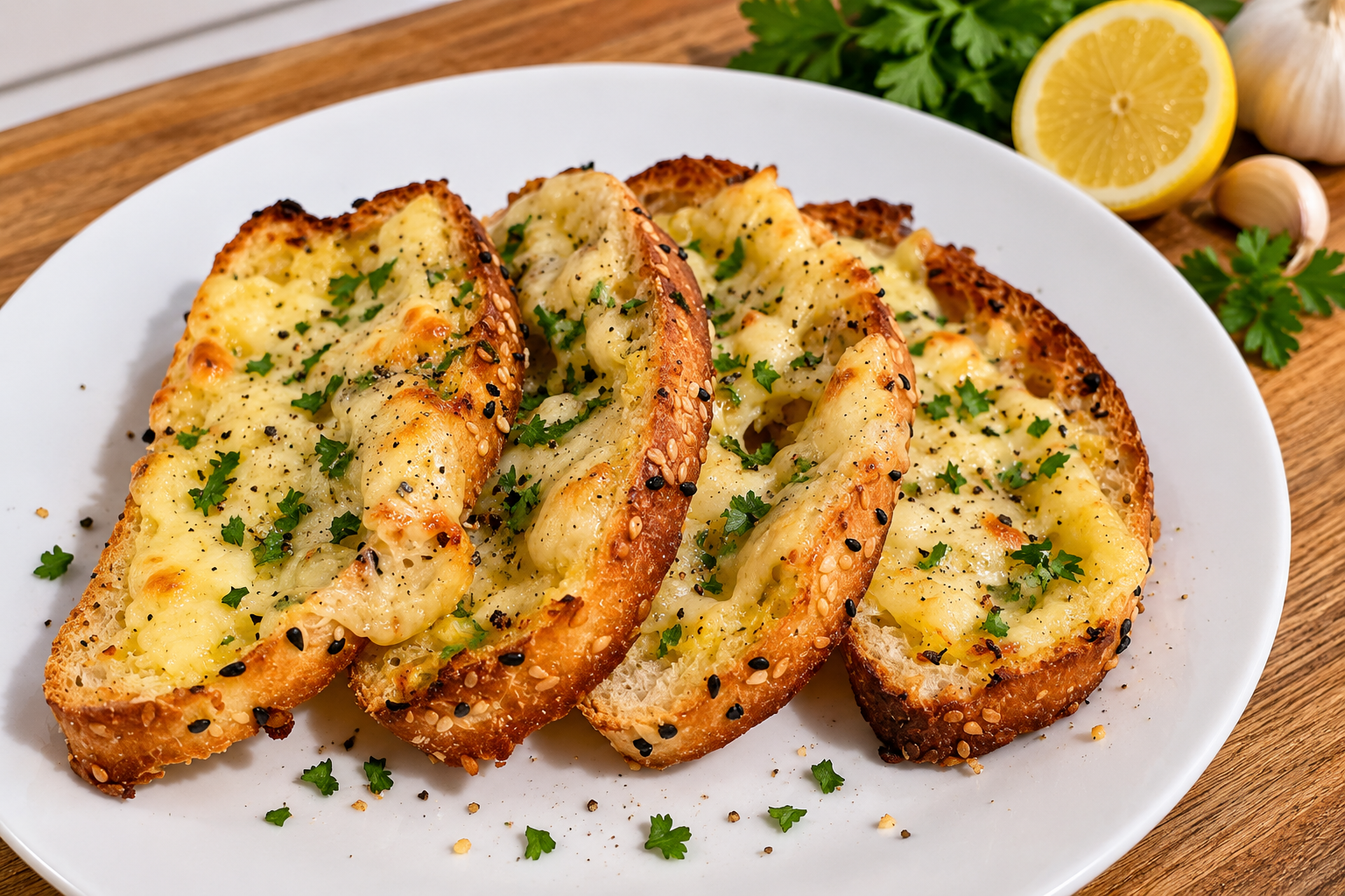 Quick Cheesy Garlic Turkish Bread
