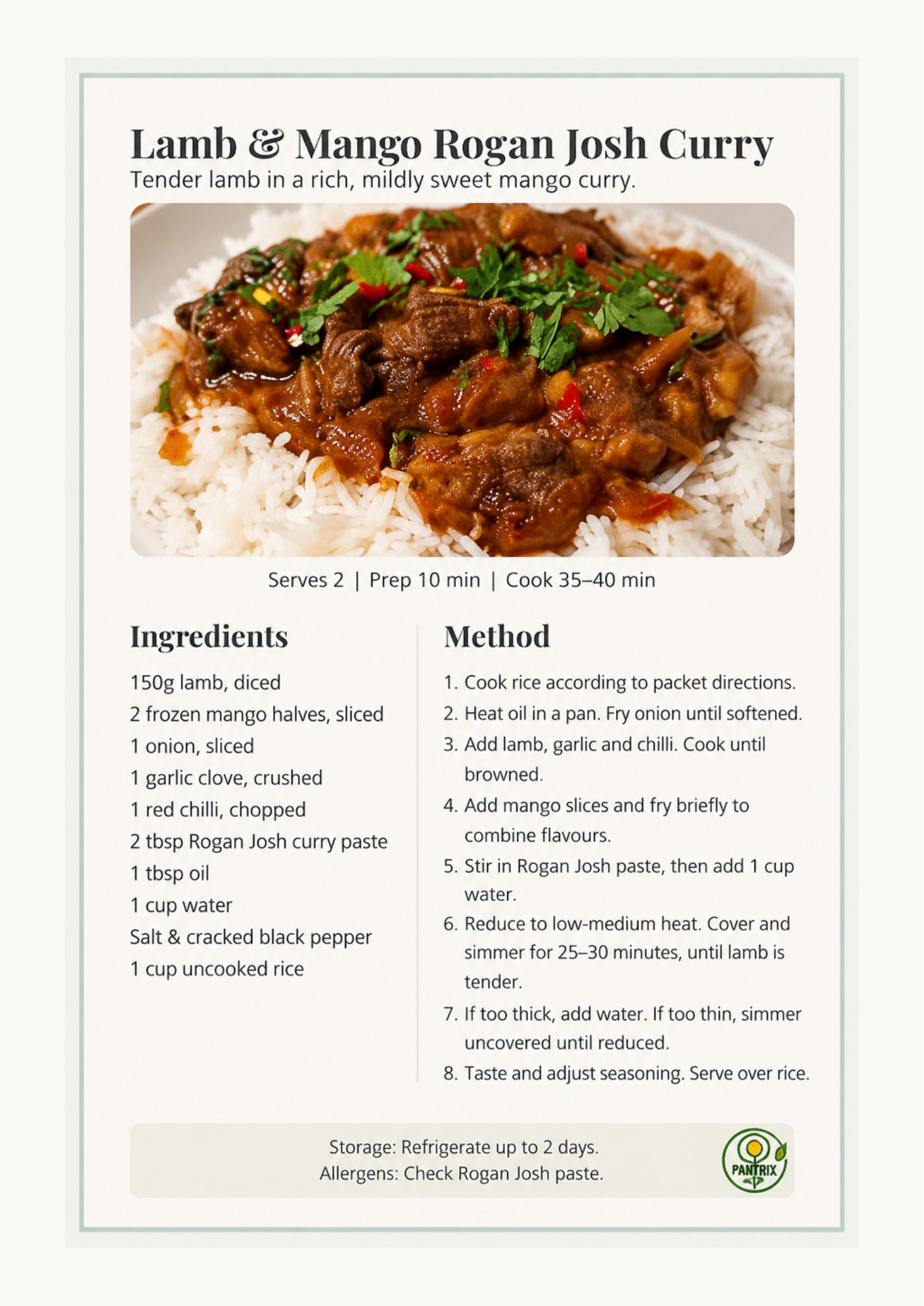 One leg of lamb. Seven recipes. And so much more. — page 17