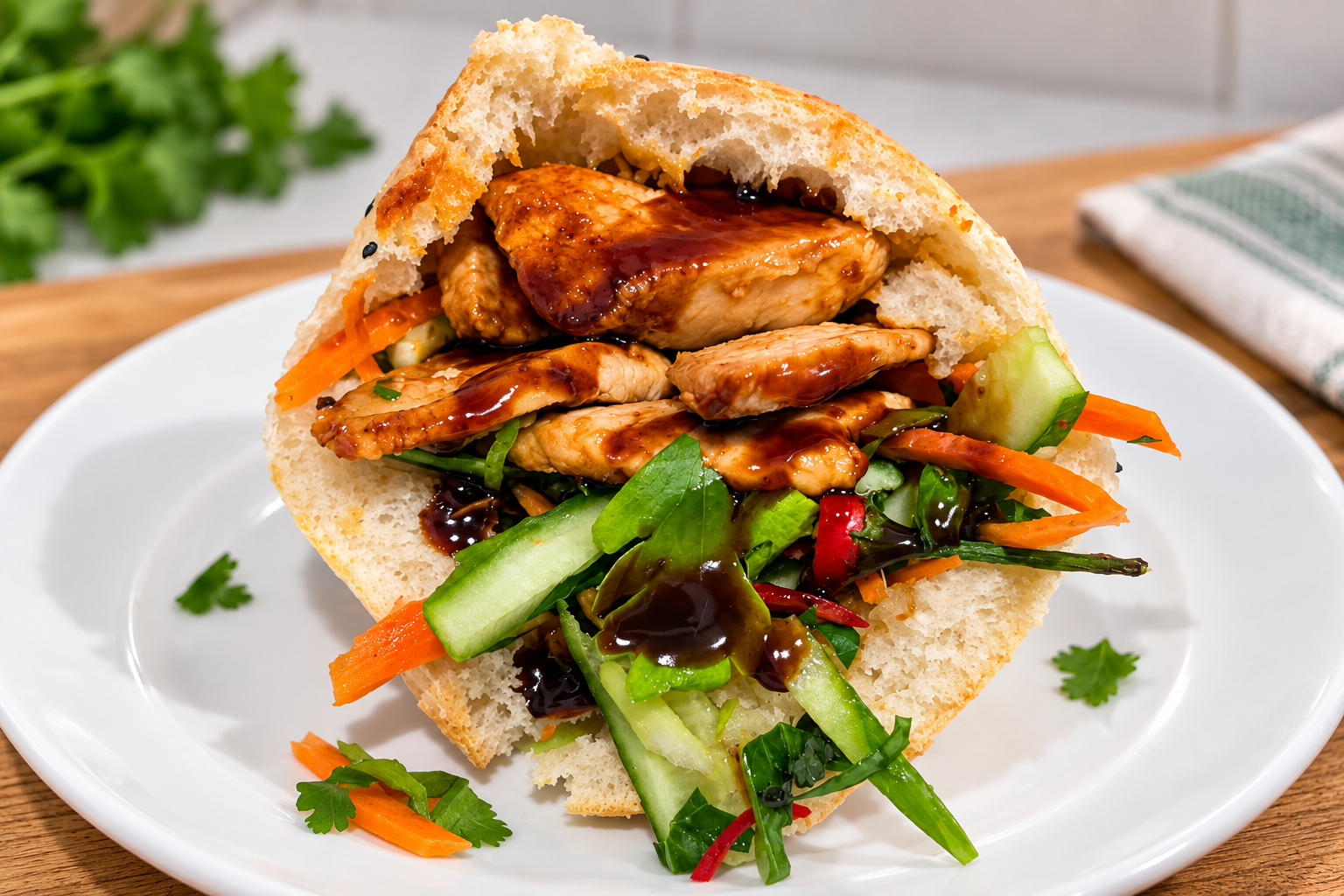 Crispy Chicken Bánh Mì Pocket
