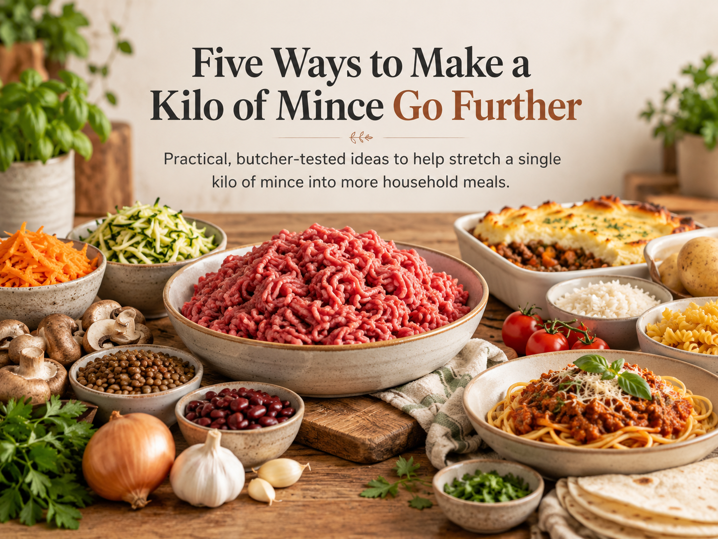 Five Ways to Make a Kilo of Mince Go Further